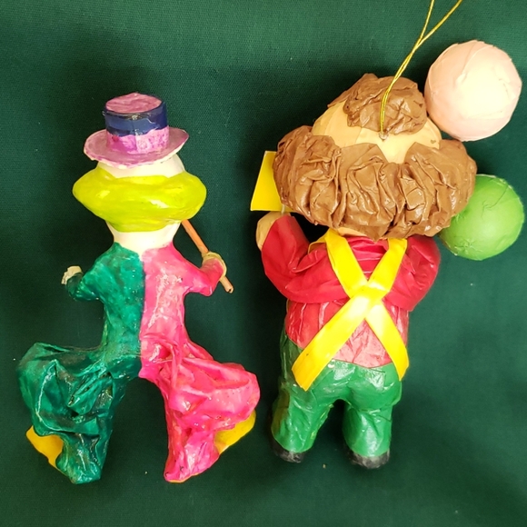 Two Paper Mache Clowns - Picture 2 of 8